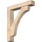 Ekena Millwork Legacy Block Smooth Bracket w/ Offset Brace, Douglas Fir, 5 1/2"W x 28"D x 32"H BKT0604X28X32LEC05SDF - alternate 1